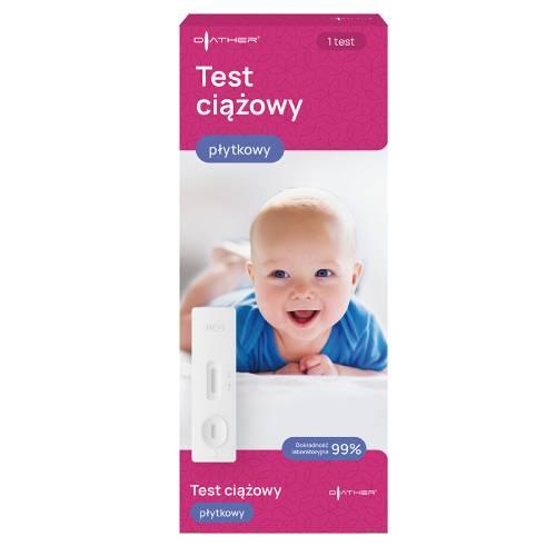 Miniaturka artykułu - Diather Test ciążowy płytkowy, 1 szt.