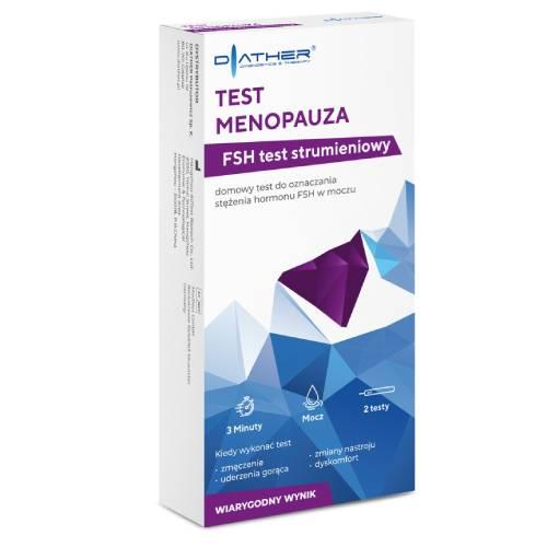 Miniaturka artykułu - Diather Test Menopauza FSH test strumieniowy, 2 szt.
