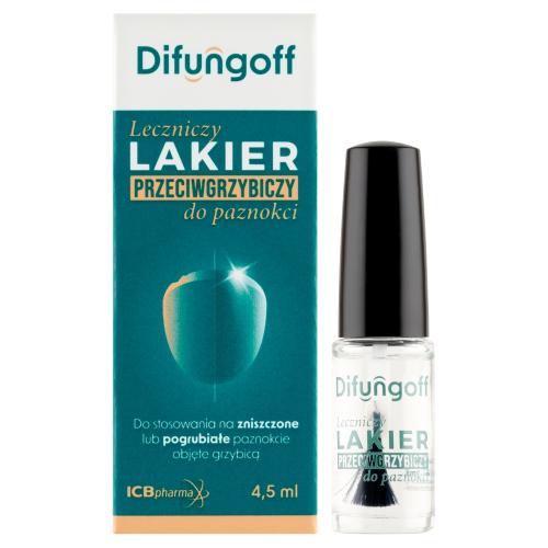 Miniaturka artykułu - Difungoff leczniczy lakier przeciwgrzybiczy do paznokci 4,5ml