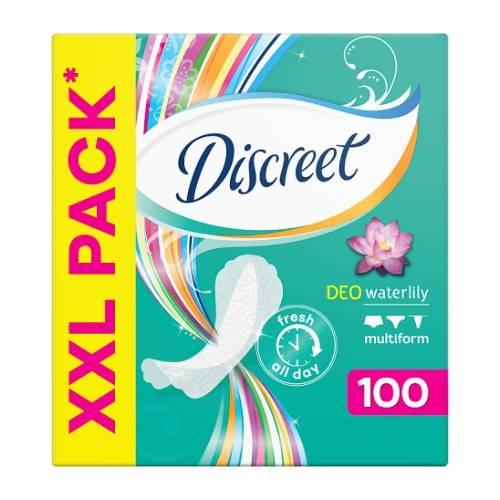 Miniaturka artykułu - Discreet Deo Waterlity Wkładki higieniczne, 100szt.