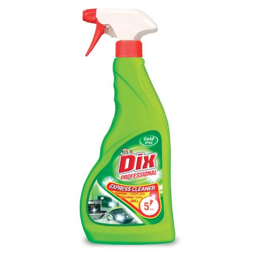Miniaturka artykułu - Dix Professional Express Cleaner Płyn do czyszczenia kuchenek, piekarnik&oacute;w, komink&oacute;w i grilla, 500 ml