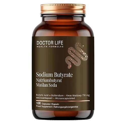 Miniaturka artykułu - Doctor Life Maślan Sodu 1000mg, 100 kapsułek 