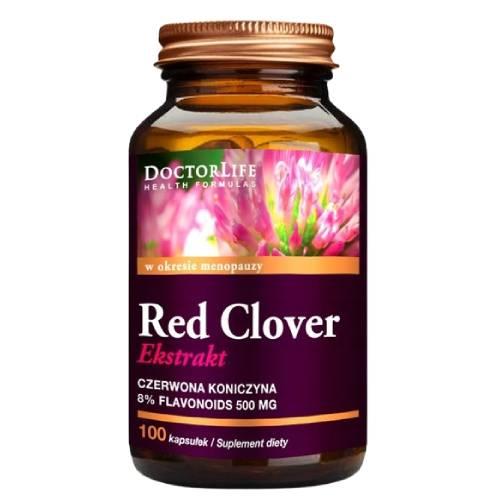 Miniaturka artykułu - Doctor Life Red Clover Czerwona koniczyna 500mg, 100 kapsułek