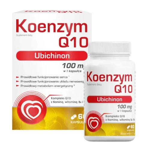 Miniaturka artykułu - Domowa Apteczka Koenzym Q10, 60 kaps.