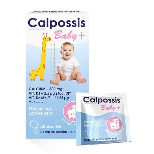 Miniaturka artykułu - DOMOWA  APTECZKA Calpossis Baby +, 30Ssasz.
