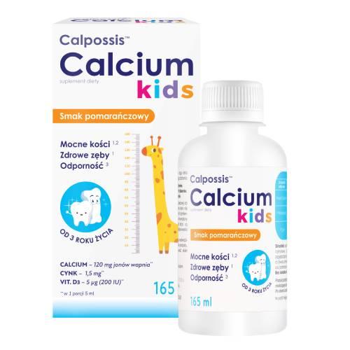 Miniaturka artykułu - DOMOWA APTECZKA Calpossis Calcium Kids płyn, 165 ml