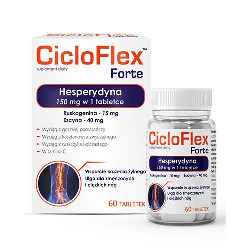 Miniaturka artykułu - DOMOWA APTECZKA CicloFlex Forte, 60 tabl.