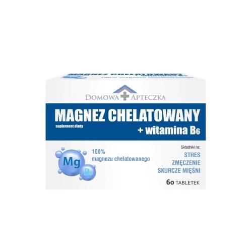Domowa Apteczka Magnez Chelatowany + Witamina B6, 60 tabl. - suplement diety