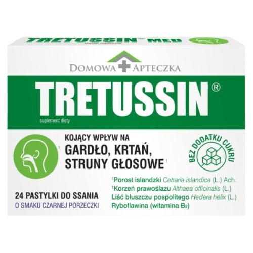 Miniaturka artykułu - Domowa Apteczka Tretussin, 24 pastylki do ssania