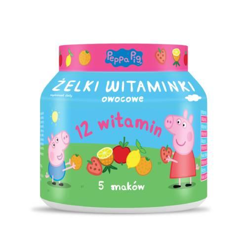 Miniaturka artykułu - DOMOWA APTECZKA Żelki witaminki świnka Peppa, 180g
