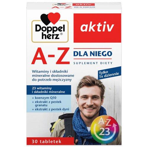 Miniaturka artykułu - Doppelherz aktiv A-Z Dla Niego - 30 tabl. USZKODZONE OPAKOWANIE TEKTUROWE