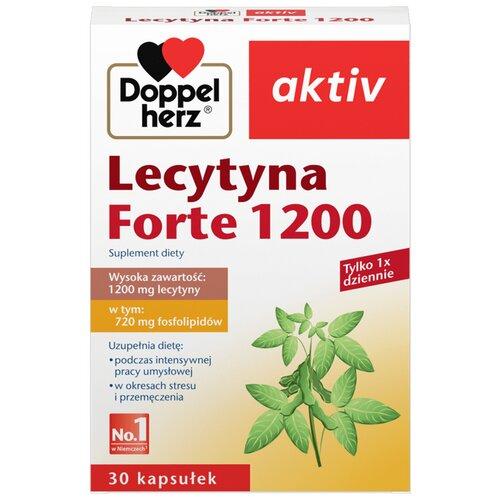 Miniaturka artykułu - DOPPELHERZ AKTIV LECYTYNA FORTE 1200 - 30 kapsułek