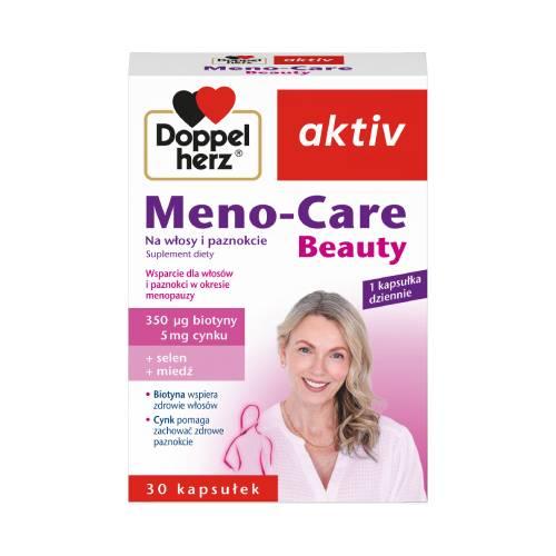 Miniaturka artykułu - Doppelherz Aktiv Meno-Care Beauty Na włosy i paznokcie, 30 kaps. - suplement diety dla kobiet