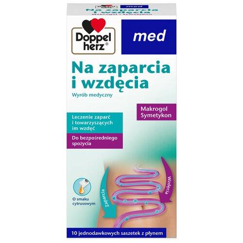 Miniaturka artykułu - Doppelherz Med Na zaparcia i wzdęcia, 10 sasz.