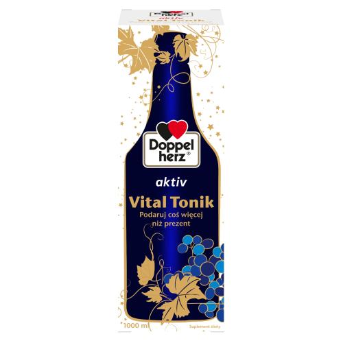 Miniaturka artykułu - DOPPELHERZ Vital Tonik, 1000ml / Uszkodzone/ brak opakowania tekturowego