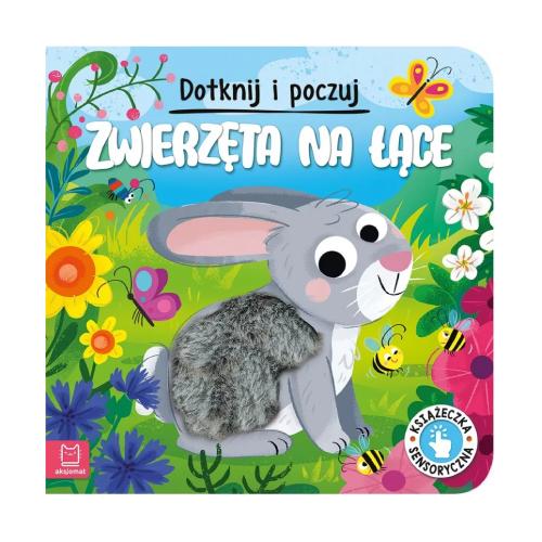 Miniaturka artykułu - AKSJOMAT Dotknij i poczuj. Zwierzęta na łące. Książeczka sensoryczna