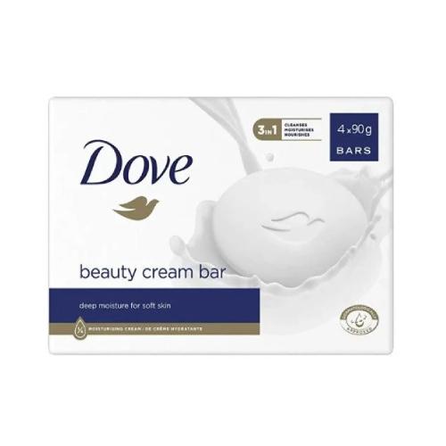 Miniaturka artykułu - Dove Beauty Cream Bar Kremowa kostka myjąca, 4x90g