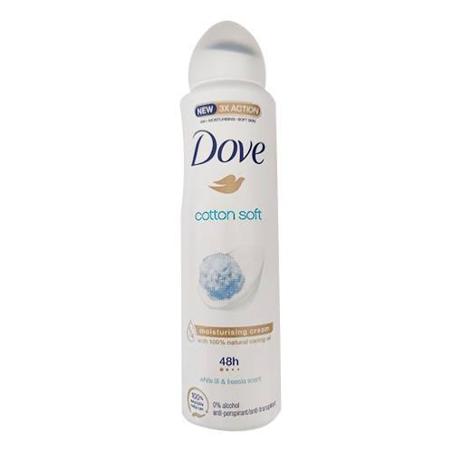 Miniaturka artykułu - DOVE Cotton Soft Antyperspirant Spray, 150 ml