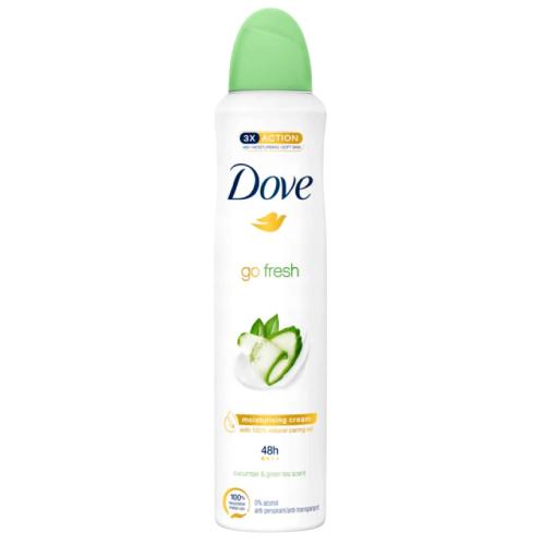 Miniaturka artykułu - Dove Go Fresh Antyperspirant dla kobiet w sprayu Cucumber & Green Tea, 250 ml