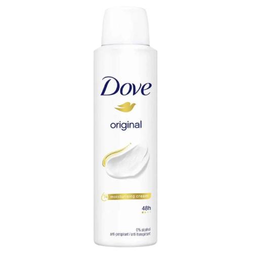 Miniaturka artykułu - DOVE Original Antyperspirant w sprayu, 150ml