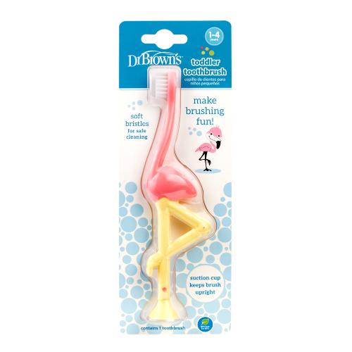 Zdjęcie produktu - Dr Brown's Szczoteczka do zęb&oacute;w dla dzieci 1-4 lat Flaming