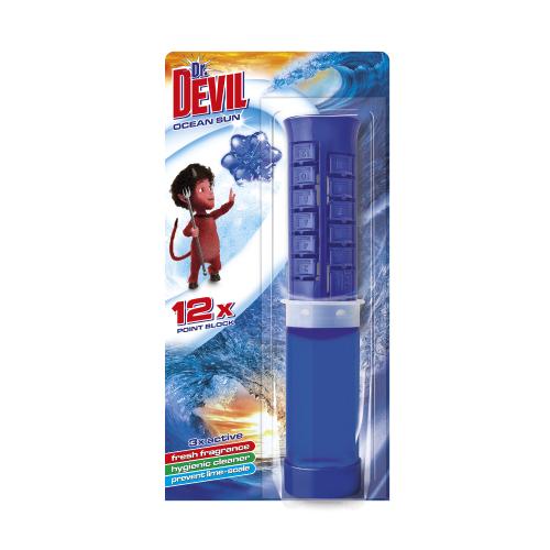 Miniaturka artykułu - Dr. DEVIL Punktowy żel do WC Ocean Sun, 75ml