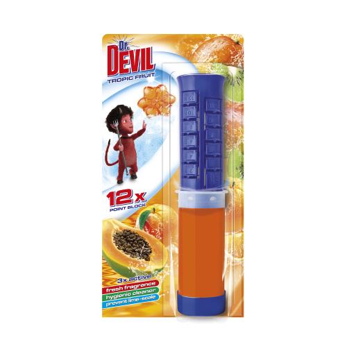 Miniaturka artykułu - Dr. DEVIL Punktowy żel do WC Tropic Fruit, 75ml