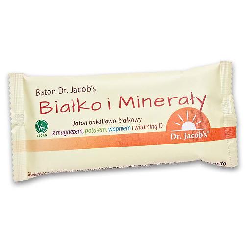 Miniaturka artykułu - Dr. Jacob's Baton Białko i Minerały Baton bakaliowo-białkowy, 70 g