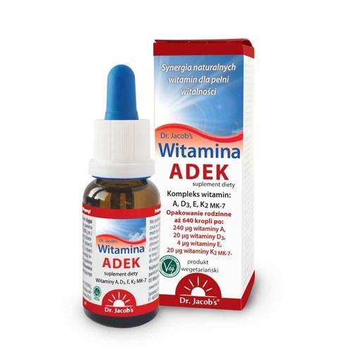 Miniaturka artykułu - Dr. Jacob's Witamina ADEK Forte, 20 ml