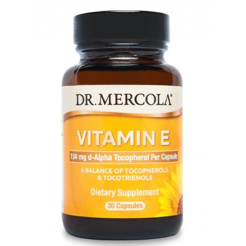 Miniaturka artykułu - DR. MERCOLA Witamina E, 30 kaps.