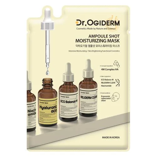 Miniaturka artykułu - Dr. Ogiderm Nawilżająca maska w płachcie, 30 ml