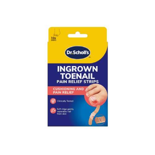 Miniaturka artykułu - Dr. Scholl's Paski przeciwb&oacute;lowe na wrastające paznokcie st&oacute;p, 10 szt.