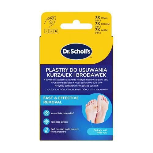 Miniaturka artykułu - Dr. Scholl&rsquo;s Plastry do usuwania kurzajek i brodawek, 21 szt.