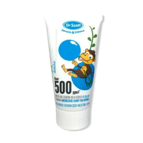 Miniaturka artykułu - Dr Scott Pasta do zęb&oacute;w dla dzieci 2-8 lat o smaku niebieskiej gumy balonowej, 40ml