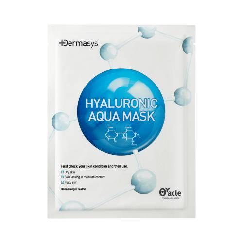 Miniaturka artykułu - Dr. Oracle Dermasys Hyaluronic Aqua Mask Nawilżająca maska do twarzy z kwasem hialuronowym i aloesem, 25 g