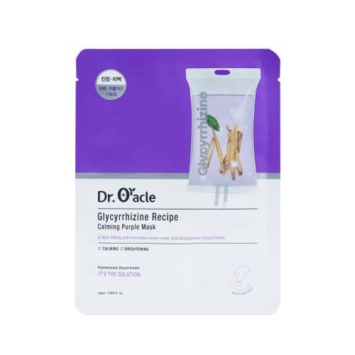 Miniaturka artykułu - Dr. Oracle Glycyrrhizine Recipe Kojąca maska z dipotasową solą kwasu glicyryzynowego, 22 ml