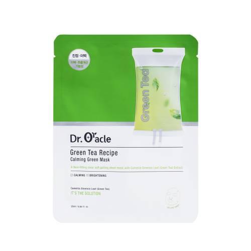 Miniaturka artykułu - Dr. Oracle Green tea Recipe Kojąca maska żelowa z zieloną herbatą, 25 ml
