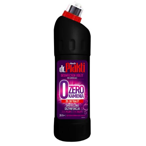 Miniaturka artykułu - DR.PRAKTI Desinfection Violet Żel do WC Zero kamienia, 750ml