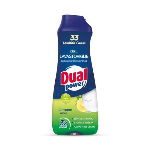 Miniaturka artykułu - DUAL POWER All in 1 Żel do zmywarki Cytryna, 660ml