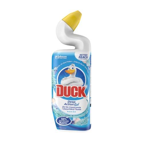 Miniaturka artykułu - DUCK Deep Action Żel do czyszczenia i dezynfekcji toalet Marine, 750 ml