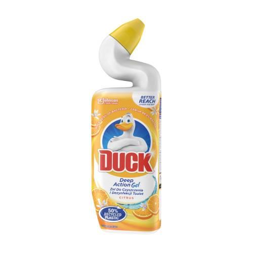 Miniaturka artykułu - DUCK Deep Action Żel do czyszczenia i dezynfekcji toalet Citrus, 750 ml