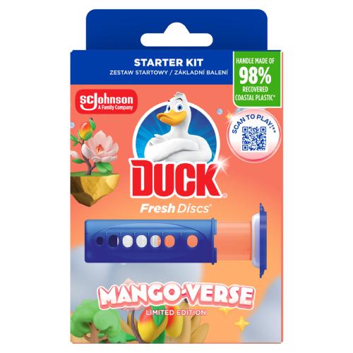 Miniaturka artykułu - Duck Fresh Discs Żelowy krążek do toalety Mango-Verse, 6 szt.