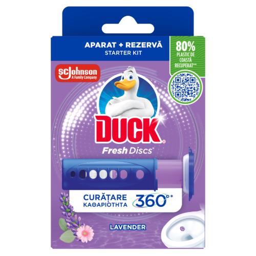Miniaturka artykułu - Duck Fresh Discs Żelowy krążek do toalety Lawenda, 6 szt.