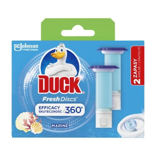 Miniaturka artykułu - DUCK Fresh Discs Żelowy krążek do WC marine zapas, 2x 36 ml