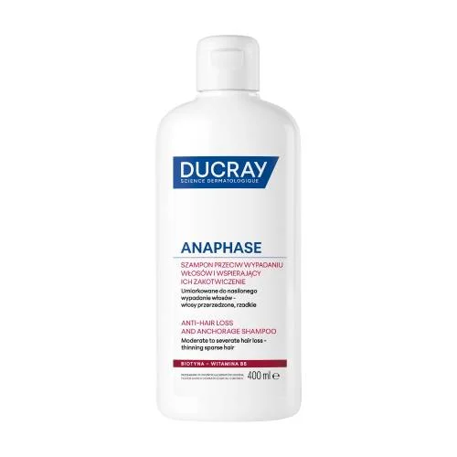 Zdjęcie produktu - DUCRAY ANAPHASE+ Szampon uzupełnienie kuracji przeciw wypadaniu włos&oacute;w, 400ml