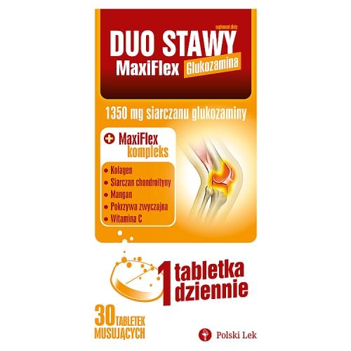 Miniaturka artykułu - DUO STAWY MAXIFLEX Glukozamina - 30 tabletek