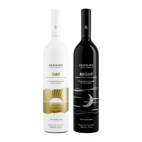 Miniaturka artykułu - DuoLife Zestaw na dzień i noc - soki, 2 x 750 ml