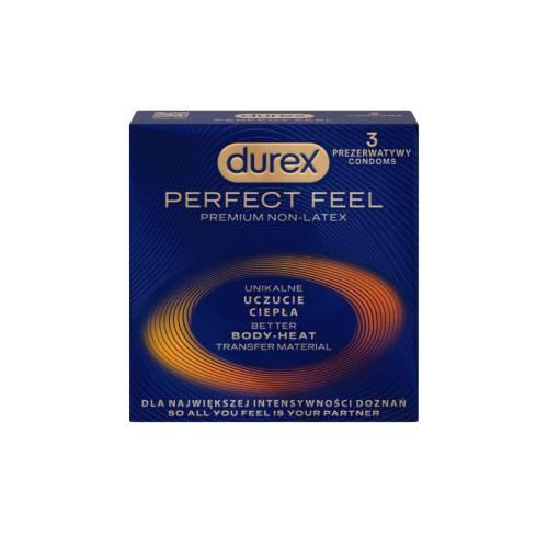 Miniaturka artykułu - Durex Perfect Feel Prezerwatywy, 3 szt.