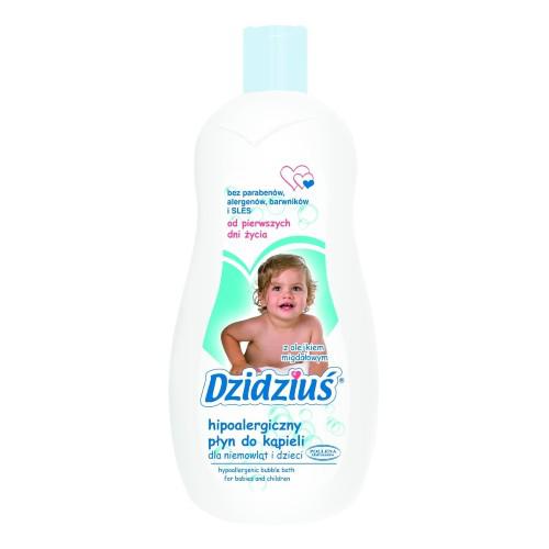 Miniaturka artykułu - DZIDZIUŚ Płyn do kąpieli hipoalergiczny o zapachu migdałowym - 500 ml