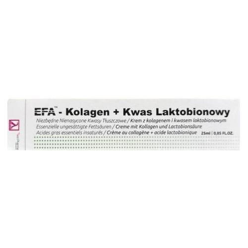 Miniaturka artykułu - EFA Kolagen + Kwas Laktobionowy Krem na noc z kolagenem i kwasem laktobionowym, 25 ml